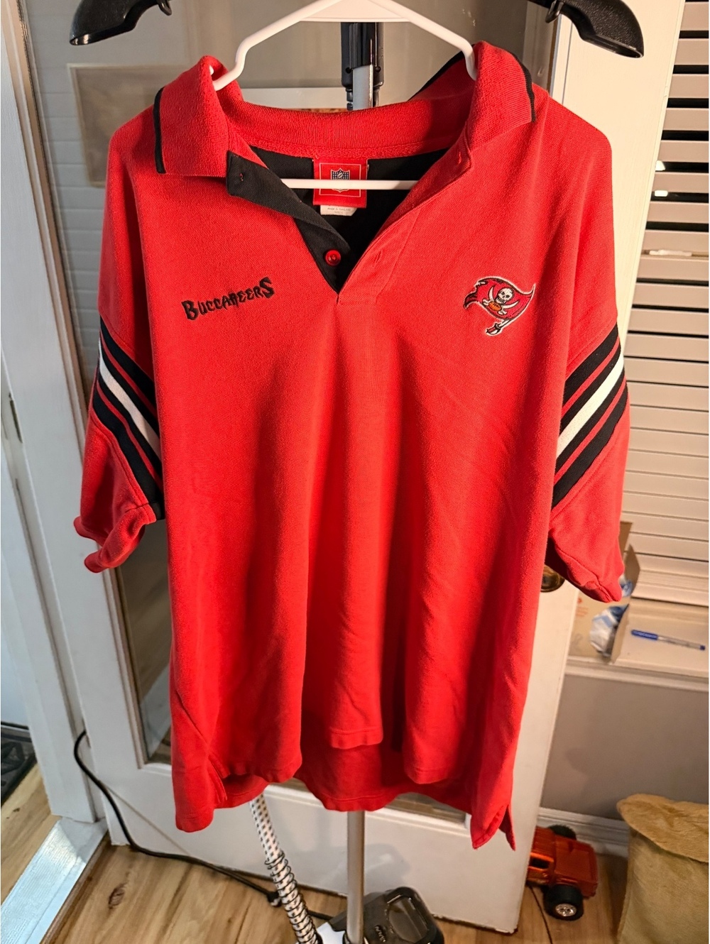 Vintage NFL Tampa Bay Buccaneers Red Polo Shirt